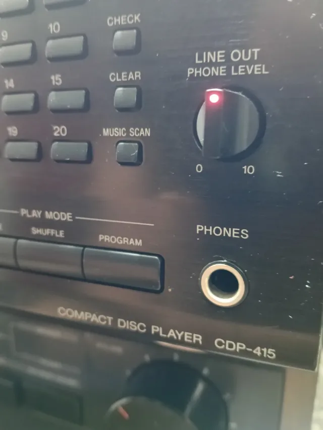 CD player deck stereo Sony cdp 415 – fotografia 4 din 8