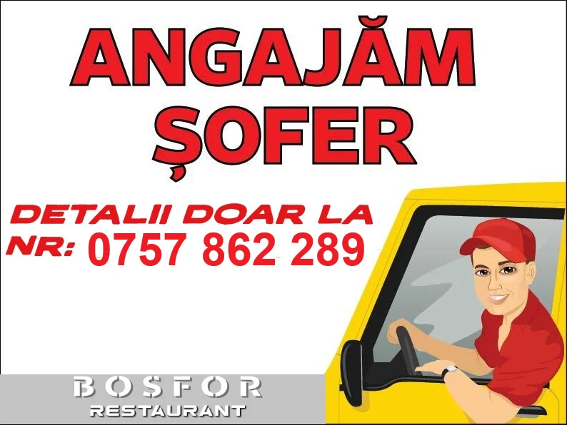 Angajam sofer pentru delivery restaurant – fotografia 1 din 1