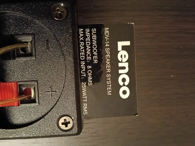 Boxă bass Lenco de 25W pe 8 ohmi – fotografia 2 din 8