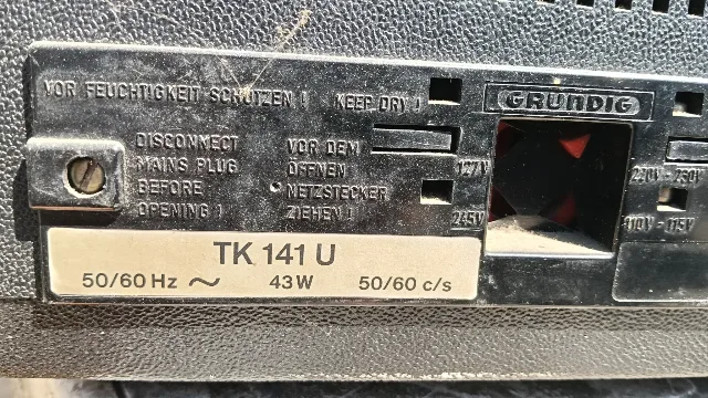 Magnetofon Grundig tk 141 – fotografia 4 din 7