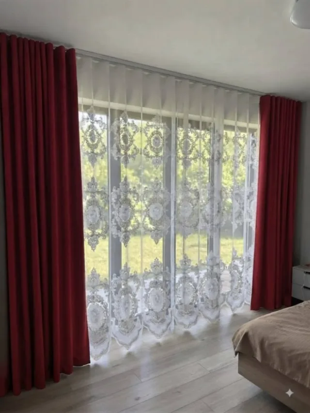Vand perdele și draperii 3D lucrate după dimensiunile dorite de client pe comanda – fotografia 6 din 8