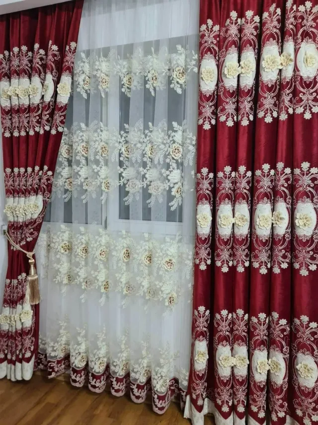 Vand perdele și draperii 3D lucrate după dimensiunile dorite de client pe comanda – fotografia 3 din 8