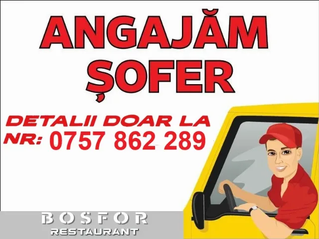 Angajam sofer pentru delivery restaurant – Constanta, Constanța