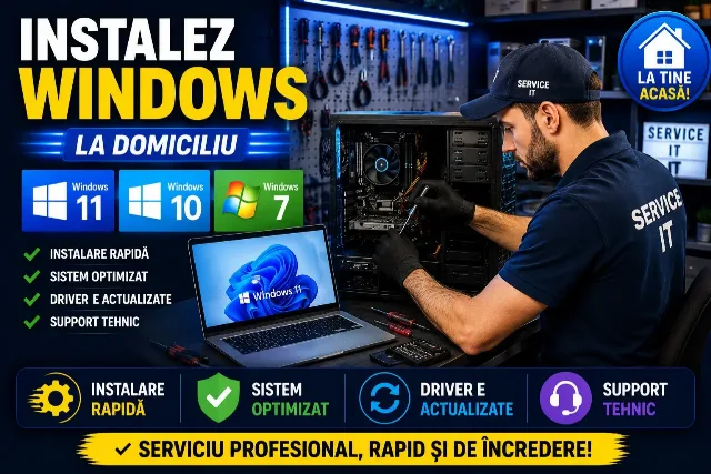 Instalez Windows Service - 11, 10, 7  -  90 lei Complet – fotografia 2 din 3