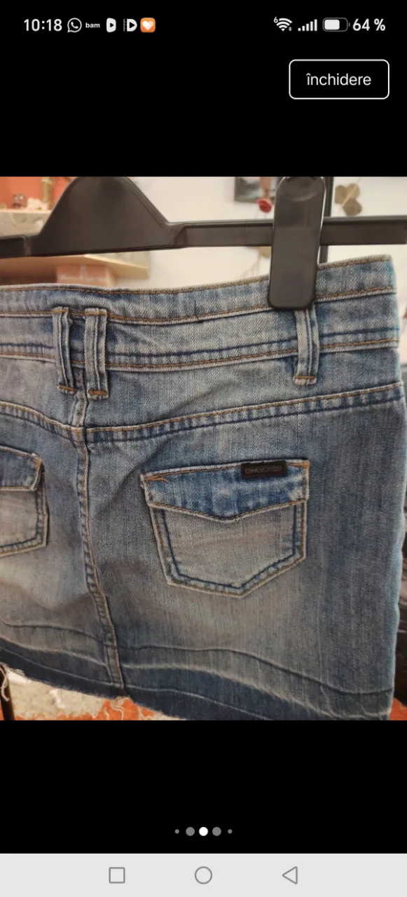 Fusta dama din denim, Only, noua cu eticheta. – fotografia 6 din 7