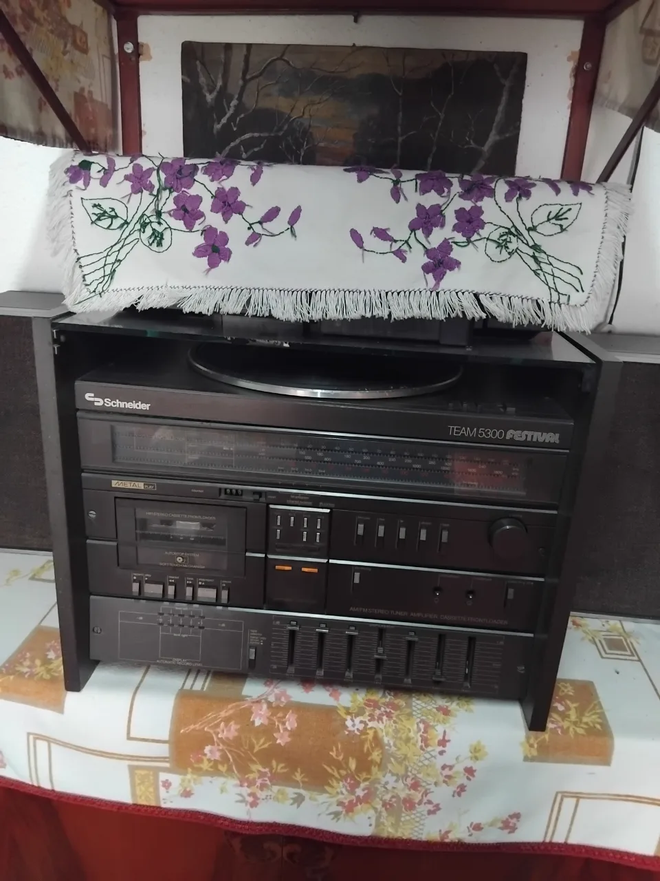 Combină muzicală cu pikap,casetofon și telecomandă – Satu Mare, Satu Mare