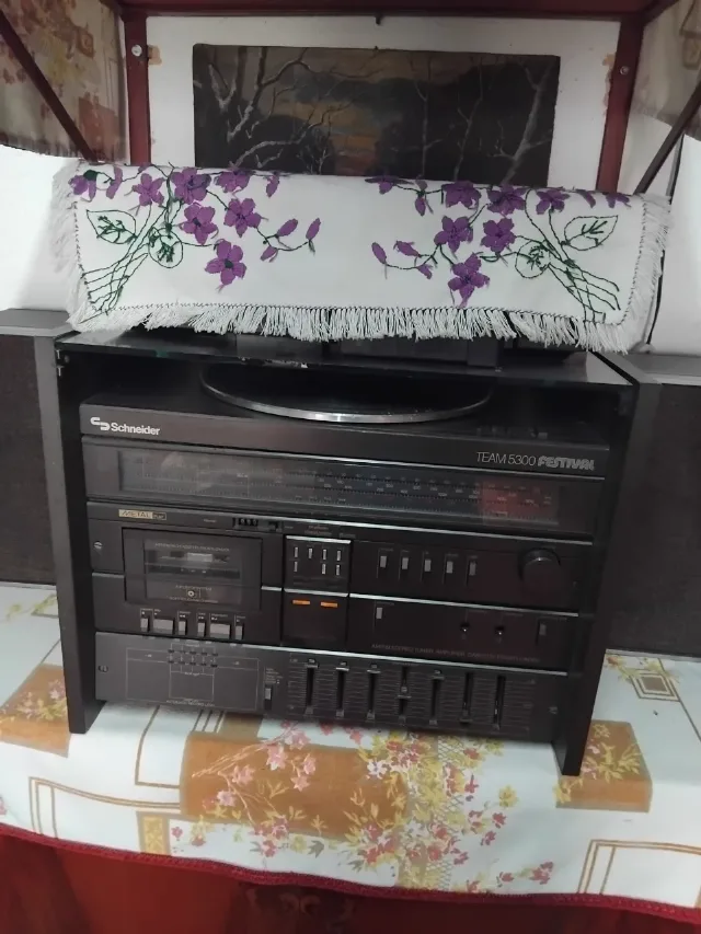 Combină muzicală cu pikap,casetofon și telecomandă – Satu Mare, Satu Mare