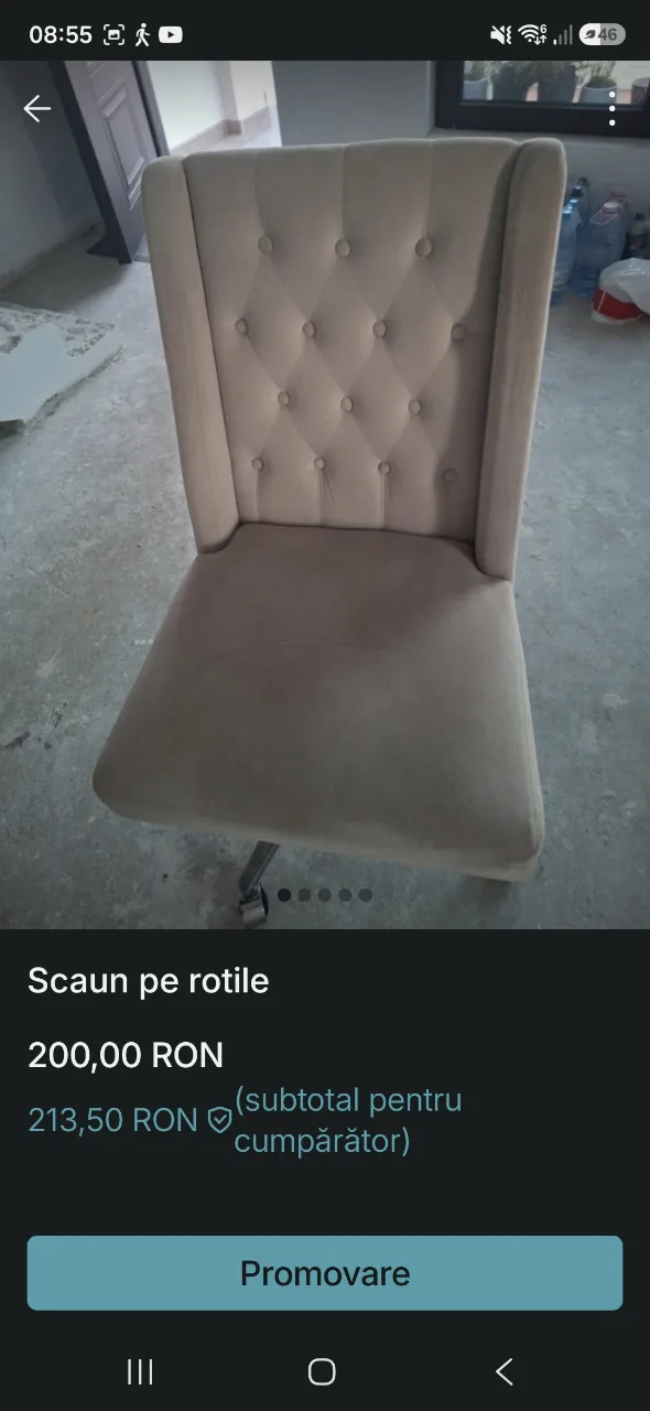 scaun de birou  tapitat – Buftea, Ilfov