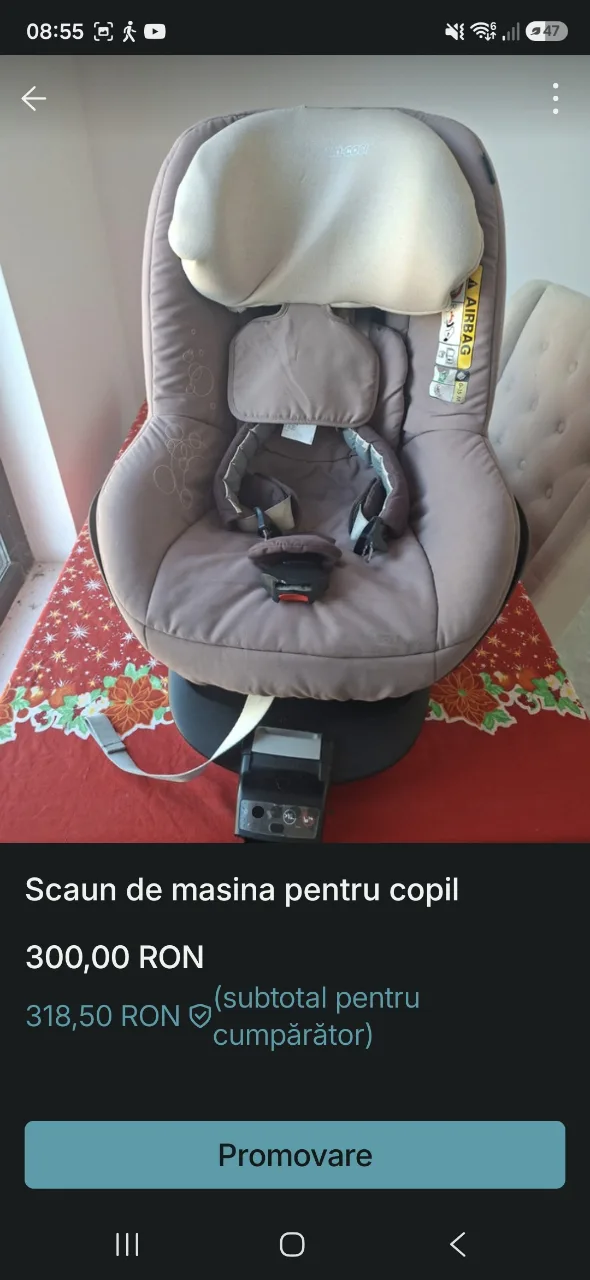 scaun de masina pentru bebelusi – fotografia 4 din 4