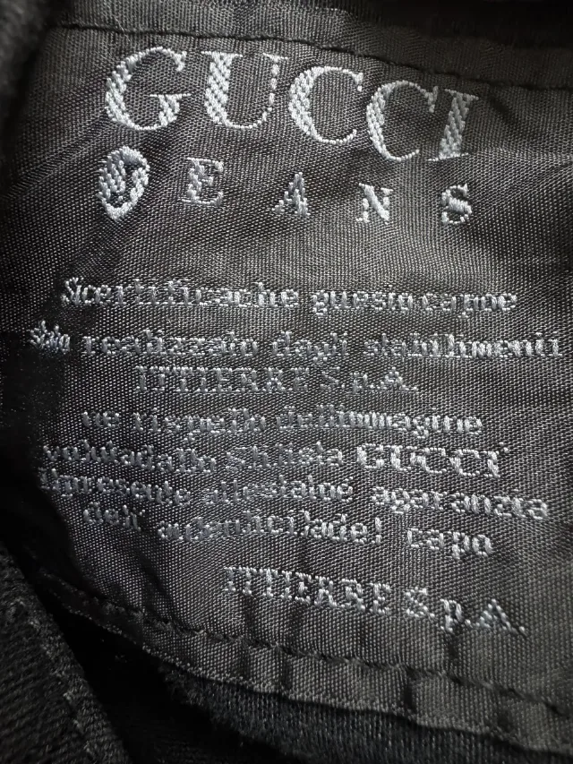 Pantaloni negri Gucci made in Italy, mărime W33/ L32. – fotografia 4 din 6