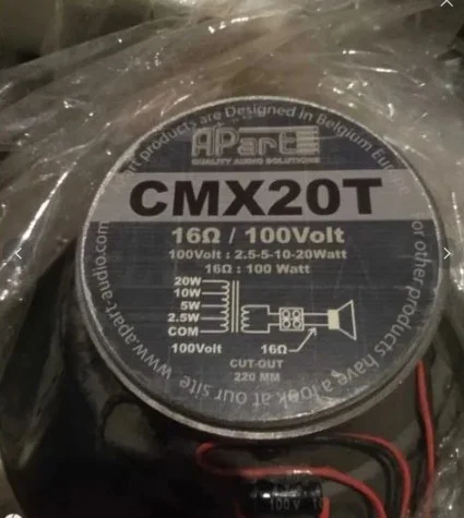 Set 2 Boxe profesionale Apart CMX20T (100V / 16 Ohm) – fotografia 4 din 4