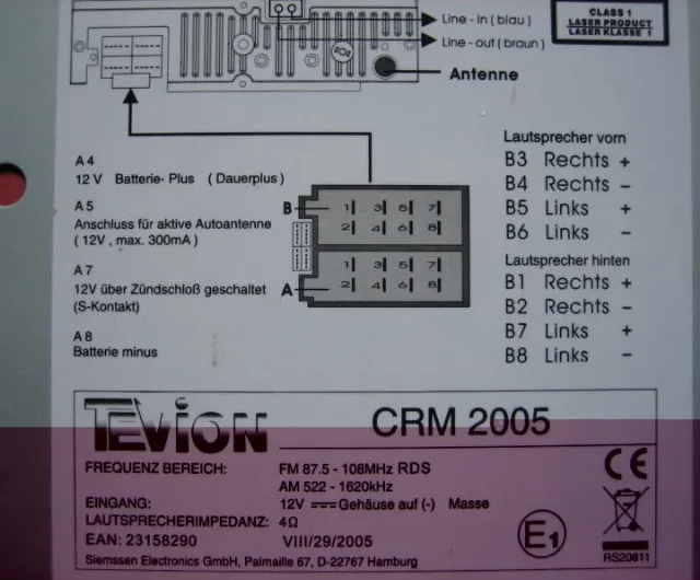 Radio / mp3 auto Tevion – fotografia 3 din 3