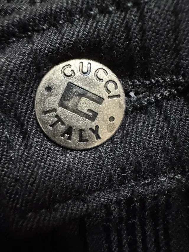 Pantaloni negri Gucci made in Italy, mărime W33/ L32. – fotografia 6 din 6