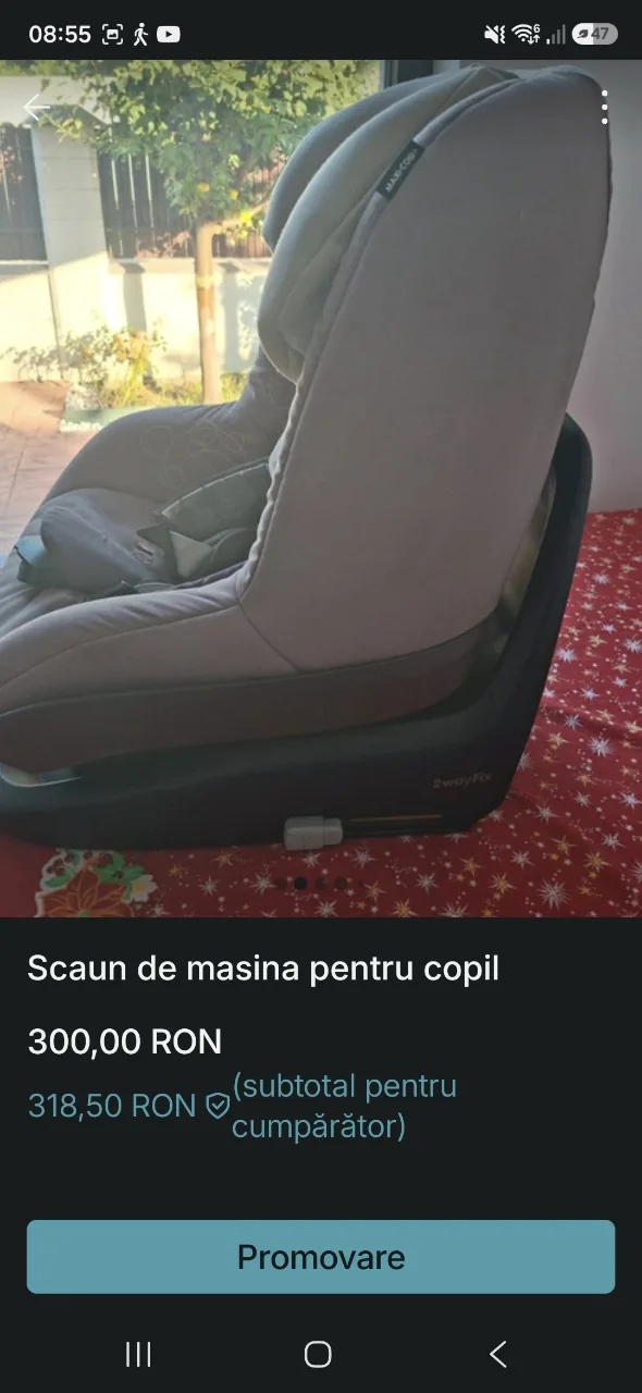 scaun de masina pentru bebelusi – fotografia 3 din 4