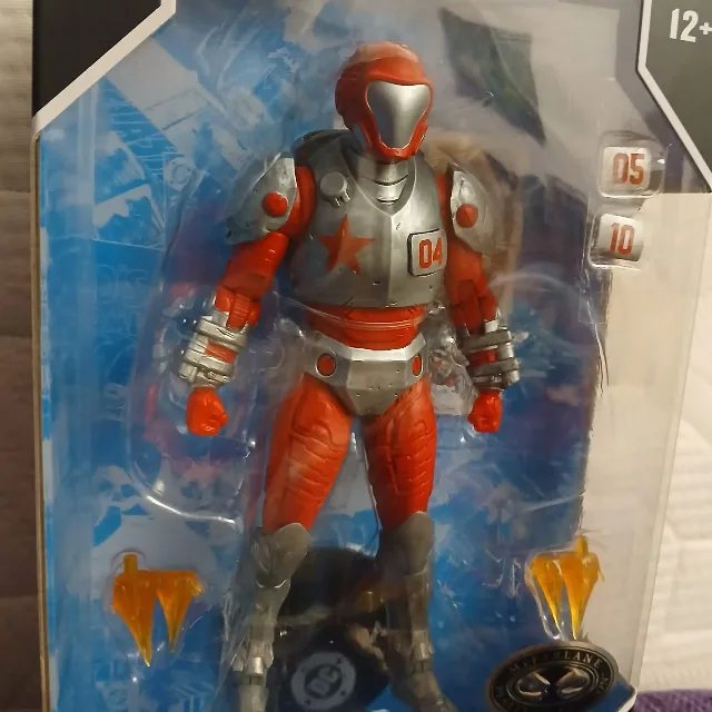 Figurina Mcfarlane Rocket Red Brigade Platinum Edition Chase – fotografia 3 din 8
