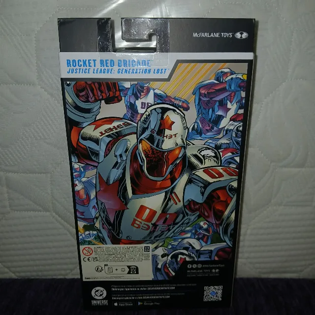 Figurina Mcfarlane Rocket Red Brigade Platinum Edition Chase – fotografia 8 din 8