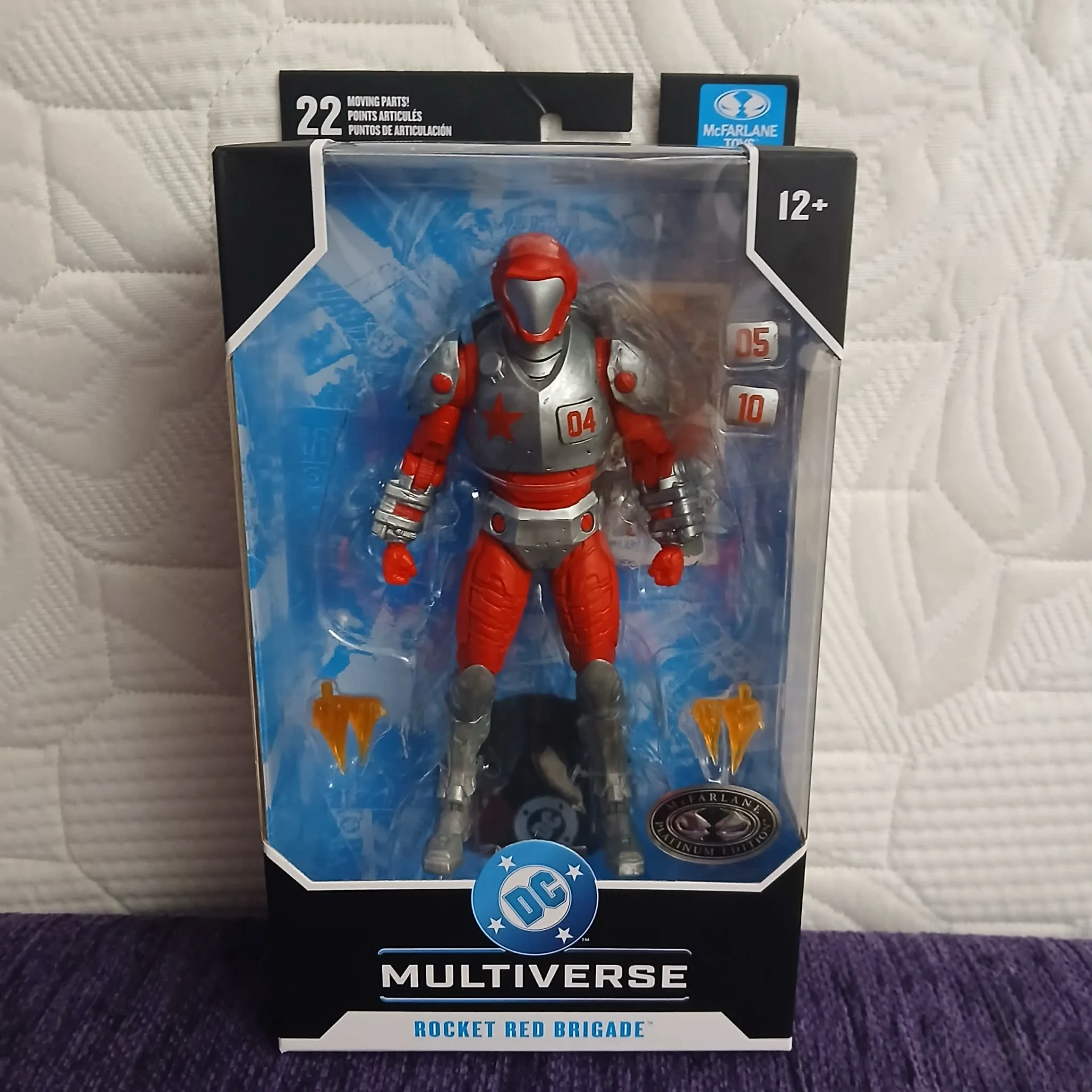 Figurina Mcfarlane Rocket Red Brigade Platinum Edition Chase – fotografia 1 din 8