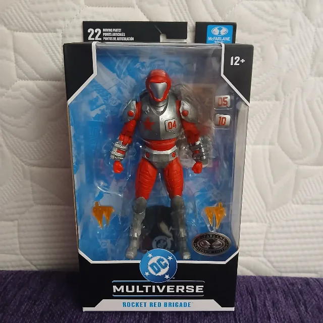Figurina Mcfarlane Rocket Red Brigade Platinum Edition Chase – fotografia 1 din 8
