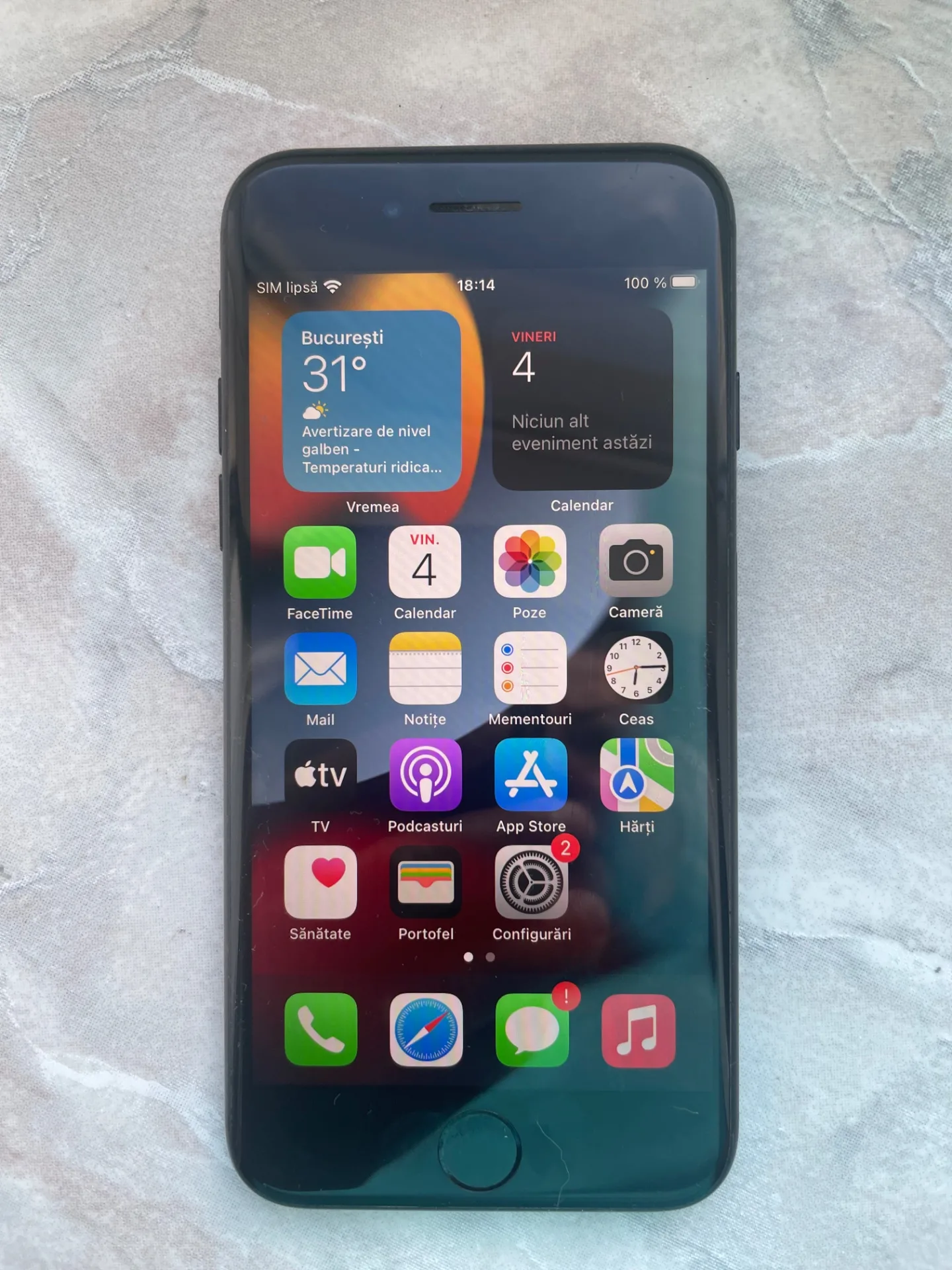 iPhone 7 baterie 100% – fotografia 1 din 6
