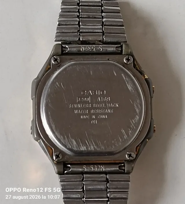 Casio A168 ceas electronic – fotografia 4 din 4