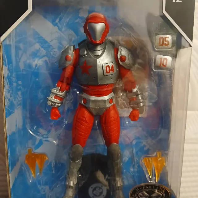 Figurina Mcfarlane Rocket Red Brigade Platinum Edition Chase – fotografia 2 din 8