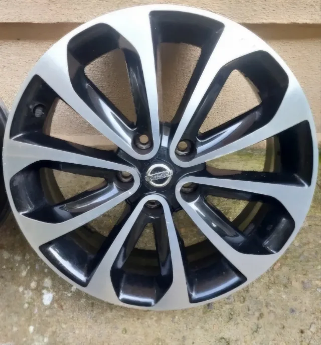 Vand set 4 jante Nissan originale R18, dimensiune 18 x 6,5 inch, cu 5 prezoane 114,3. Profilul jantei H2. – fotografia 5 din 5