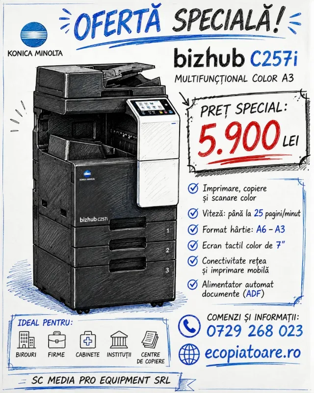 copiator konica minolta bizhub c257i – Constanta, Constanța