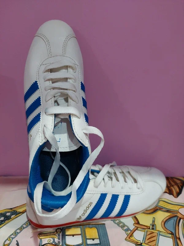 Adidași adidas Originals K 74 (Kick) Alb/Albastru – fotografia 5 din 5