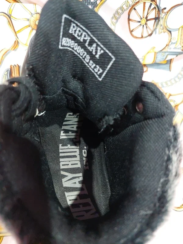 Adidași înalți Replay Blue Jeans – fotografia 2 din 5