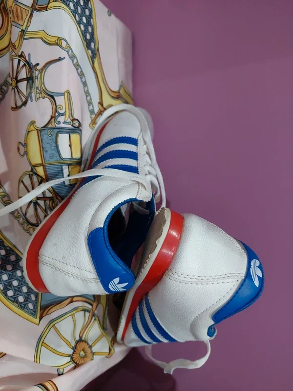Adidași adidas Originals K 74 (Kick) Alb/Albastru – fotografia 3 din 5