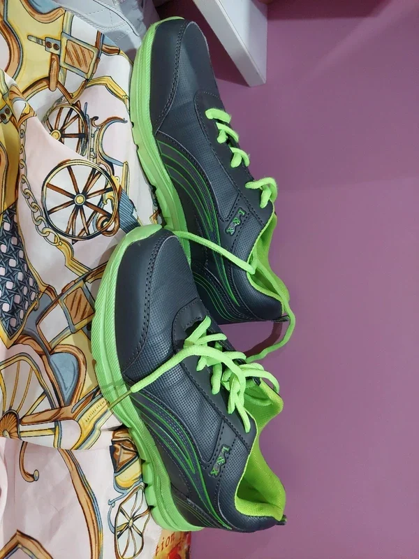 Adidași sport L&K – Gri cu Verde Neon – fotografia 6 din 6