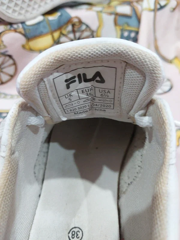 Adidași FILA Albi – fotografia 2 din 6