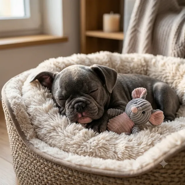 Pui Bulldog Francez băiețel blue cu ochii albaștri – fotografia 4 din 8
