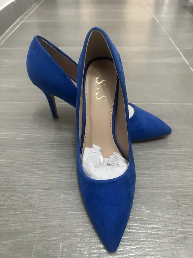 Pantofi cu toc albastru Royal – Oradea, Bihor