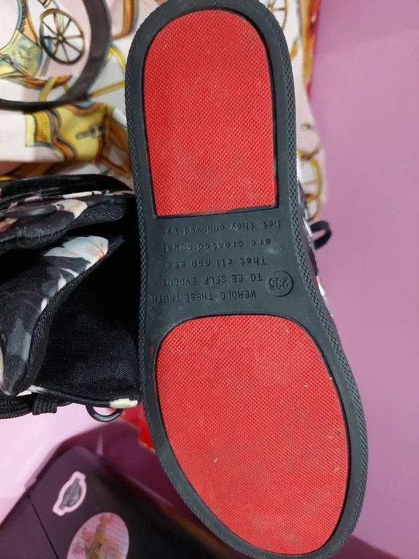 Sneakers cu imprimeu floral – fotografia 5 din 6