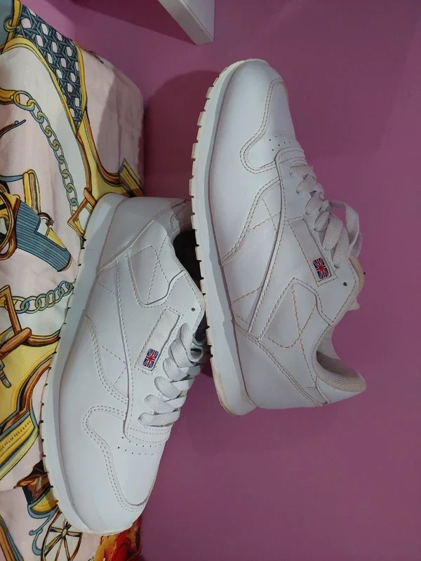 Adidași Reebok Classic Leather All White – fotografia 4 din 5