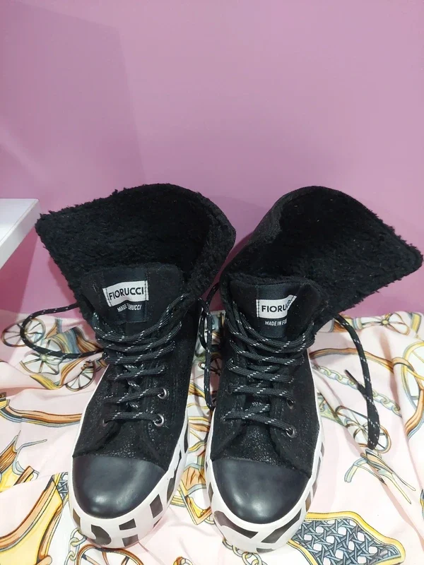 Ghete / Teniși platformă FIORUCCI (Made in Italy) – fotografia 4 din 6