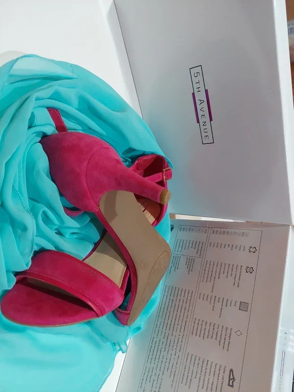 Sandale fucsia 5th Avenue – fotografia 2 din 3