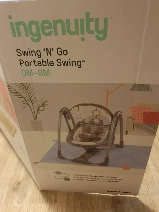 Balansoar/Leagan electric Ingenuity 0-9 luni, Bella Teddy, Swing N Go – fotografia 7 din 8