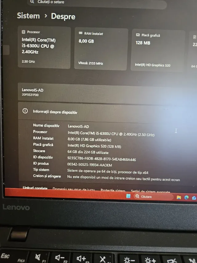 Laptop Lenovo X260 – fotografia 3 din 8