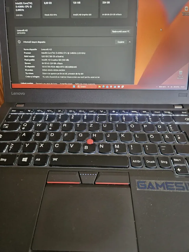 Laptop Lenovo X260 – fotografia 2 din 8