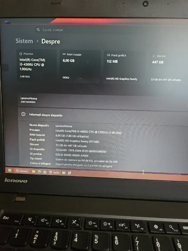 Laptop Lenovo X260 – fotografia 6 din 8