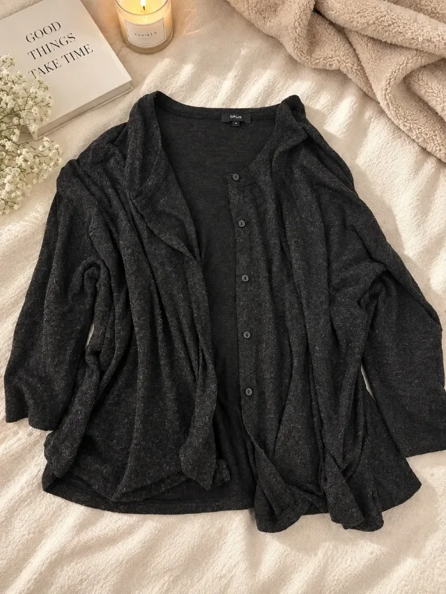 Cardigan damă OPUS – negru/gri – mărimea 38 – model elegant – Constanta, Constanța