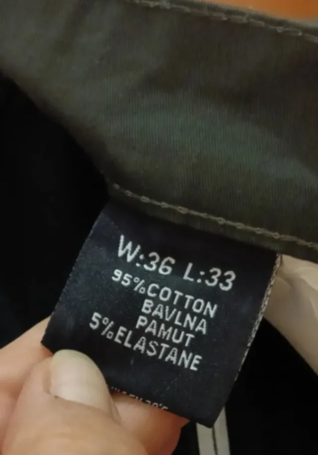 Jeans bărbați Lus Jeans mărimea 36 culoare verde oliv / kaki – fotografia 4 din 4