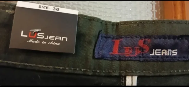 Jeans bărbați Lus Jeans mărimea 36 culoare verde oliv / kaki – fotografia 2 din 4
