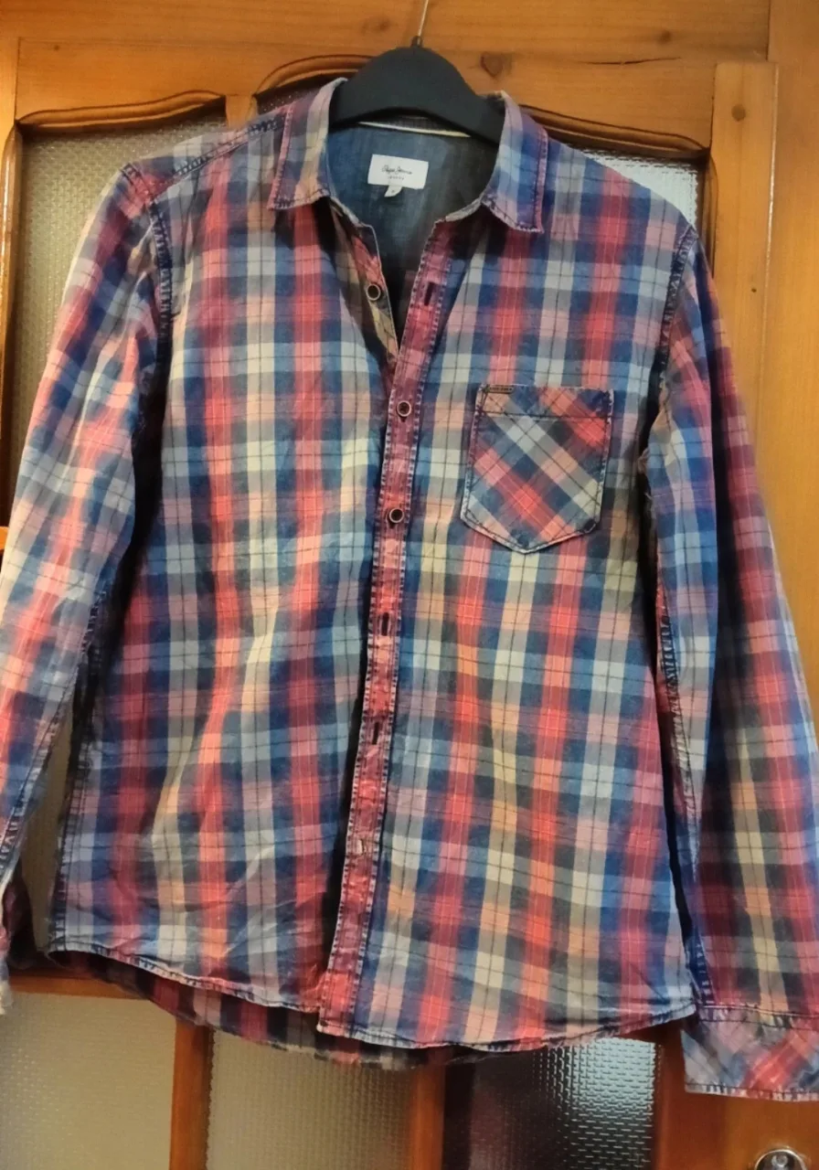 Cămașă bărbați Pepe Jeans, mărimea M, model în carouri multicolor – Constanța, Constanța