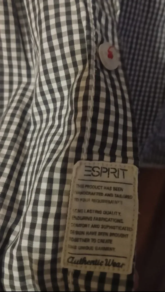 Cămașă bărbați Esprit, mărimea L, carouri mici – fotografia 2 din 2