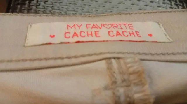 Pantaloni damă Cache Cache skinny bej, mărimea 36 – fotografia 3 din 4
