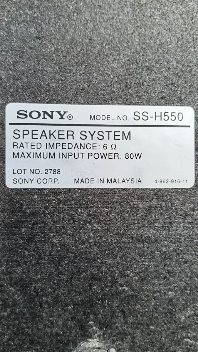 Boxe vintage Sony de 80 W pe 6 ohmi – fotografia 3 din 8
