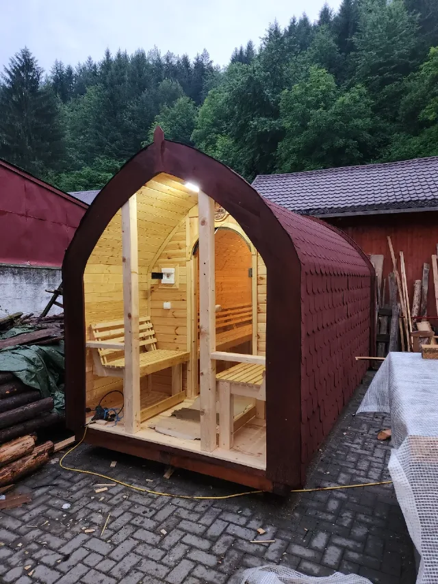 Sauna exterioara 4x2m – fotografia 3 din 8